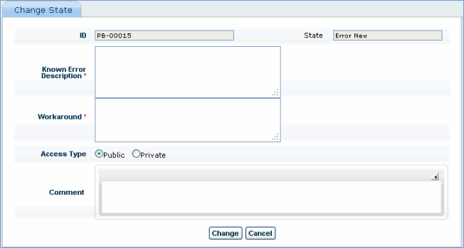 Error Identification and Recording